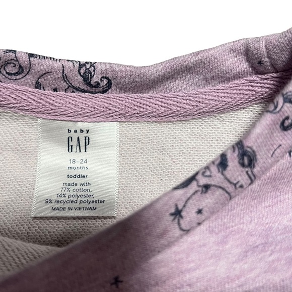 Baby Gap Unicorn Sweater Size 18-24 Months - Picture 3 of 6